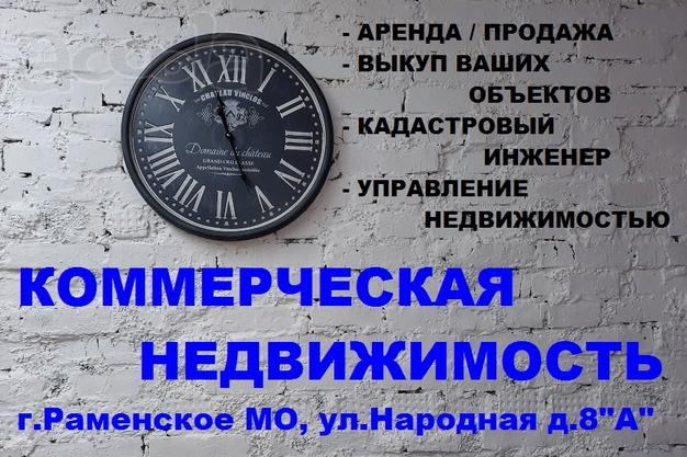 КОММЕРЧЕСКАЯ НЕДВИЖИМОСТЬ в г. Раменское МО.