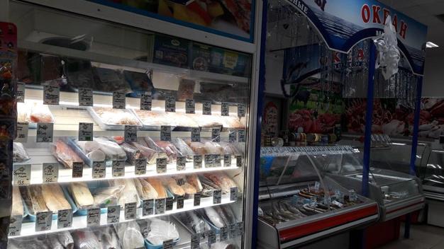 Рыбный отдел в торговом комплексе
