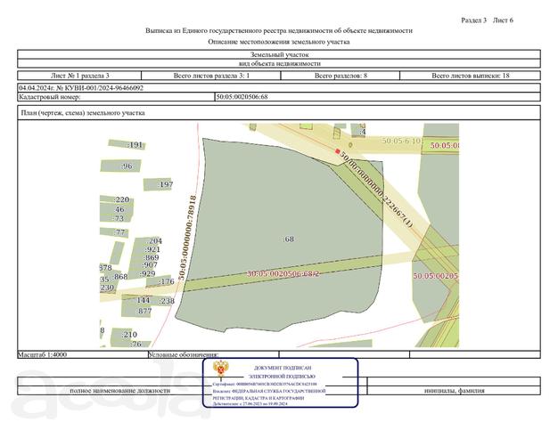 Земельный участок площадь 132 459 кв. м Московская обл