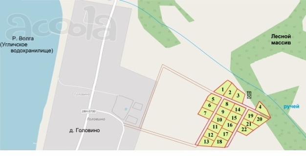 Продаю 22 земельных участка на Волге дачный посёлок